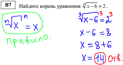 Математика егэ 2014 - решение досрочного варианта 2014, В7