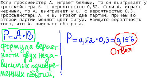 ЕГЭ по математике 2014, решение задания B10, теория вероятности