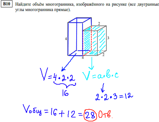 Математика егэ 2014 - решение тренировочного варианта, В10