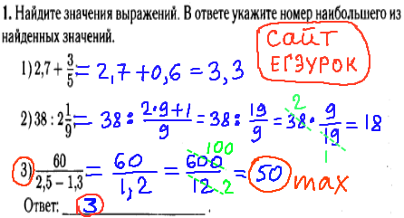 Лысенко гиа математика 9 класс 2014 год - задание 1