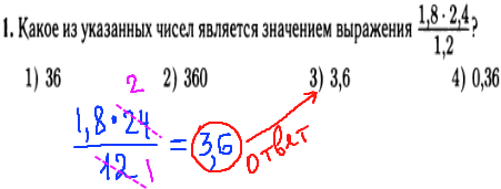 ГИА по математике 2014 - решение задания №1