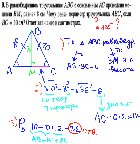 гиа по математике 2014 - решение задания №9