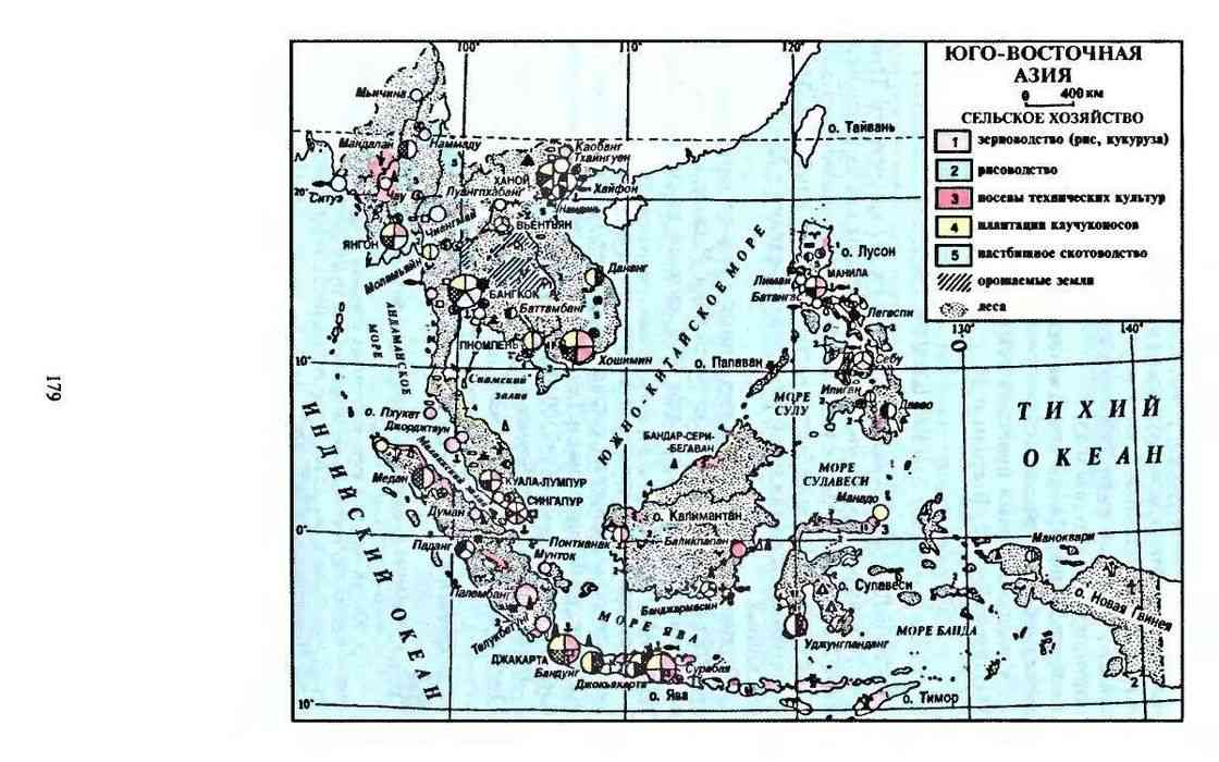 Карта юго восточной азии