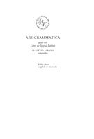 Ars Grammatica Книга о латинском языке Белов