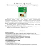 Правоохранительные органы Российской Федерации. Краткий курс лекций