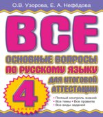 Русский язык. 4 класс. Вопросы к итоговой аттестации.