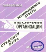Теория организации. Шпаргалка