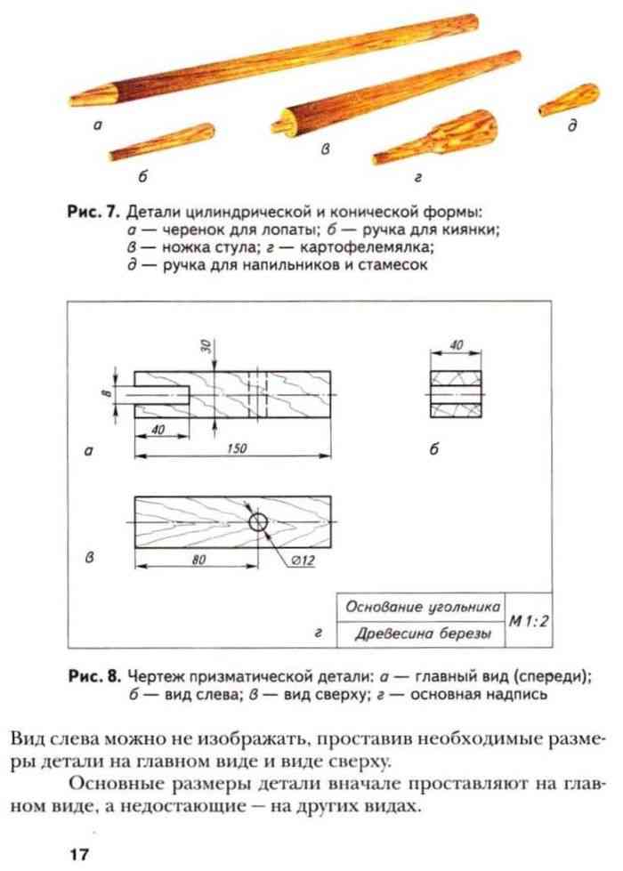 Чертеж технология 6 класс